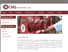 Tablet Screenshot of cmjengr.com